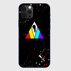 Чехол для iPhone 12 Pro Imagine dragons брызги красок, цвет: 3D-черный