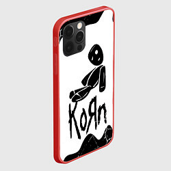 Чехол для iPhone 12 Pro Korn потёки, цвет: 3D-красный — фото 2