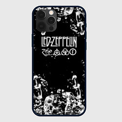 Чехол iPhone 12 Pro LED ZEPPELIN texture вода