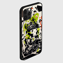 Чехол для iPhone 12 Pro Cyber pattern Skull Vanguard Fashion, цвет: 3D-черный — фото 2