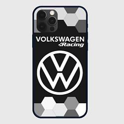 Чехол для iPhone 12 Pro VOLKSWAGEN RACING Графика, цвет: 3D-черный