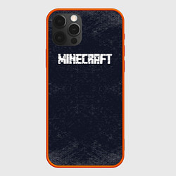 Чехол для iPhone 12 Pro Майнкрафт MineCraft текстура, цвет: 3D-красный