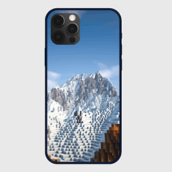 Чехол iPhone 12 Pro Minecraft Mountains Video game