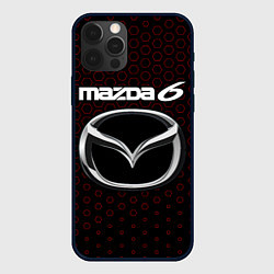 Чехол для iPhone 12 Pro MAZDA 6 - Соты, цвет: 3D-черный