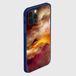 Чехол для iPhone 12 Pro Красочная пасмурность, цвет: 3D-тёмно-синий — фото 2