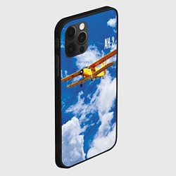 Чехол для iPhone 12 Pro Гражданский самолет Ан-2, цвет: 3D-черный — фото 2