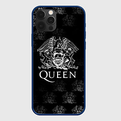Чехол для iPhone 12 Pro Queen pattern, цвет: 3D-тёмно-синий