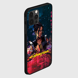 Чехол для iPhone 12 Pro Панам Cyberpunk2077, цвет: 3D-черный — фото 2