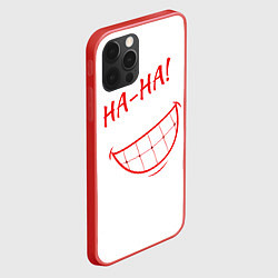 Чехол для iPhone 12 Pro Злобный смех, цвет: 3D-красный — фото 2