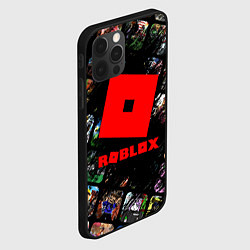 Чехол для iPhone 12 Pro ROBLOX СЮЖЕТЫ И ЛОГОТИП, цвет: 3D-черный — фото 2