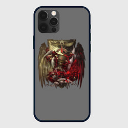 Чехол для iPhone 12 Pro Blood Angels symbol, цвет: 3D-черный