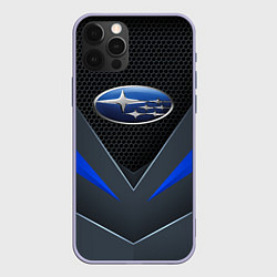Чехол для iPhone 12 Pro Спортивная броня Subaru, цвет: 3D-светло-сиреневый