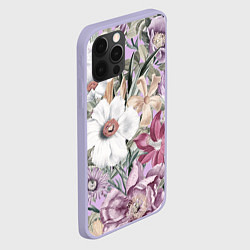 Чехол для iPhone 12 Pro Цветы Фиолетовый Клематис, цвет: 3D-светло-сиреневый — фото 2