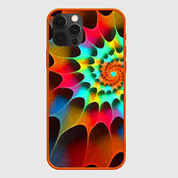 Чехол iPhone 12 Pro Красочная неоновая спираль Colorful neon spiral