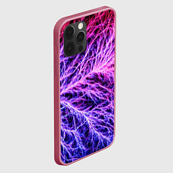 Чехол для iPhone 12 Pro Авангардный неоновый паттерн Мода Avant-garde neon, цвет: 3D-малиновый — фото 2