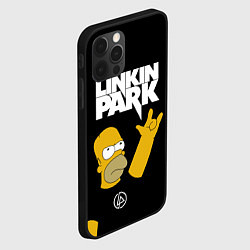 Чехол для iPhone 12 Pro LINKIN PARK ГОМЕР СИМПСОН, SIMPSONS, цвет: 3D-черный — фото 2