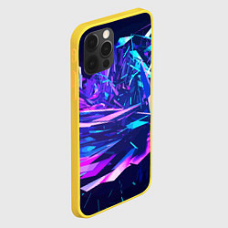 Чехол для iPhone 12 Pro Абстрактная неоновая композиция Abstract neon comp, цвет: 3D-желтый — фото 2