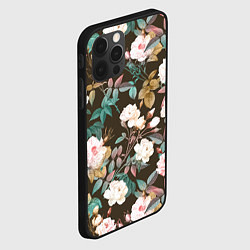 Чехол для iPhone 12 Pro Цветы Розы Садовые, цвет: 3D-черный — фото 2