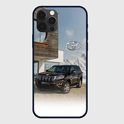 Чехол iPhone 12 Pro Тoyota Land Cruiser Prado у горного коттеджа Mount