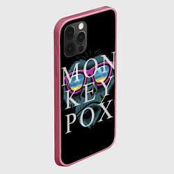 Чехол для iPhone 12 Pro MONKEYPOX, цвет: 3D-малиновый — фото 2