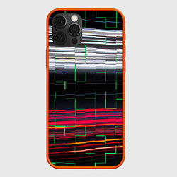 Чехол iPhone 12 Pro Цветная мозаика colored mosaic lines