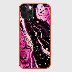 Чехол для iPhone 12 Pro Pink Night, цвет: 3D-красный