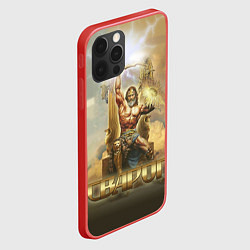 Чехол для iPhone 12 Pro Эпичный Сварог, цвет: 3D-красный — фото 2