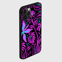 Чехол для iPhone 12 Pro Цветочная композиция Fashion trend, цвет: 3D-черный — фото 2
