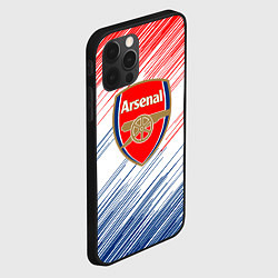 Чехол для iPhone 12 Pro Арсенал arsenal logo, цвет: 3D-черный — фото 2