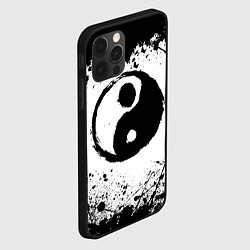 Чехол для iPhone 12 Pro Инь Янь Гранж, цвет: 3D-черный — фото 2