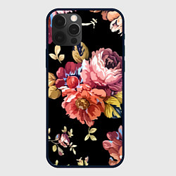 Чехол для iPhone 12 Pro Розы в летней ночи Fashion trend, цвет: 3D-черный