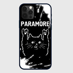 Чехол iPhone 12 Pro Группа Paramore и Рок Кот