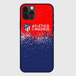 Чехол для iPhone 12 Pro Atletico madrid атлетико мадрид брызги красок, цвет: 3D-черный