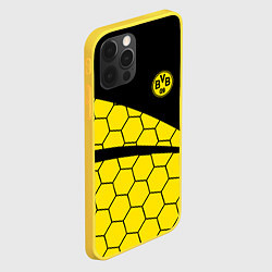 Чехол для iPhone 12 Pro Боруссия - borussia желтые соты, цвет: 3D-желтый — фото 2
