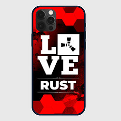 Чехол для iPhone 12 Pro Rust Love Классика, цвет: 3D-черный