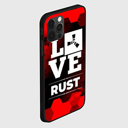 Чехол для iPhone 12 Pro Rust Love Классика, цвет: 3D-черный — фото 2