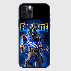 Чехол для iPhone 12 Pro Fortnite Carbon Commando Плутон Персонаж Видеоигра, цвет: 3D-тёмно-синий