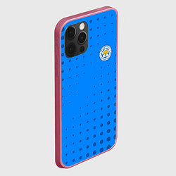 Чехол для iPhone 12 Pro Leicester city Абстракция, цвет: 3D-малиновый — фото 2