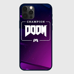 Чехол iPhone 12 Pro Doom Gaming Champion: рамка с лого и джойстиком на