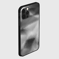 Чехол для iPhone 12 Pro В серых тонах абстрактный узор gray abstract patte, цвет: 3D-черный — фото 2