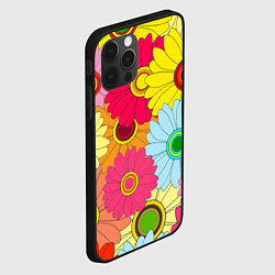 Чехол для iPhone 12 Pro CHAMOMILE CHRYSANTHEMUMS, цвет: 3D-черный — фото 2