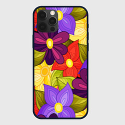 Чехол iPhone 12 Pro MULTICOLORED PANSIES