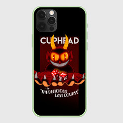 Чехол для iPhone 12 Pro Дьявол Cuphead, цвет: 3D-салатовый