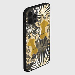 Чехол для iPhone 12 Pro Жирафы в тропиках, цвет: 3D-черный — фото 2