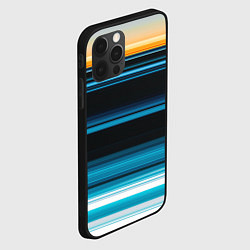 Чехол для iPhone 12 Pro Градиент восход солнца, цвет: 3D-черный — фото 2