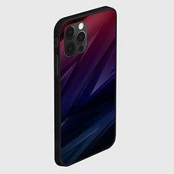 Чехол для iPhone 12 Pro Geometry violet dark, цвет: 3D-черный — фото 2