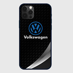 Чехол для iPhone 12 Pro Volkswagen абстракция, цвет: 3D-черный