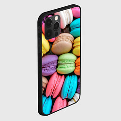 Чехол для iPhone 12 Pro Цветные Макаруны, цвет: 3D-черный — фото 2