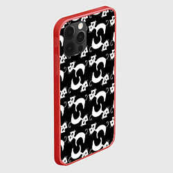 Чехол для iPhone 12 Pro Крадущиеся Коты, цвет: 3D-красный — фото 2