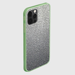 Чехол для iPhone 12 Pro Нержавеющая сталь - текстура шагрень, цвет: 3D-салатовый — фото 2